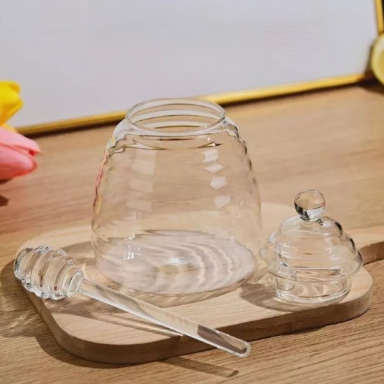 Glass Honey Jar